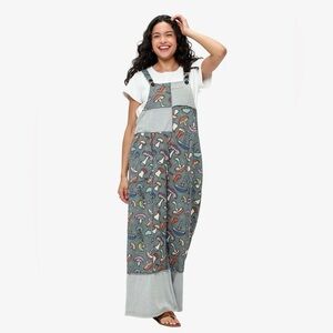 Yak & Yeti Mushroom Fairy Hippie Gypsy Cottage Boho Festival Overalls Jumpsuit